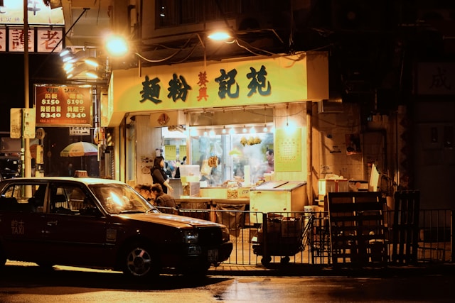 a restaurant in Hong Kong