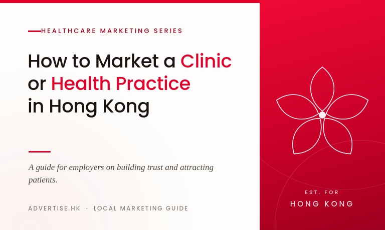 How to market a clinic or health practice in Hong Kong